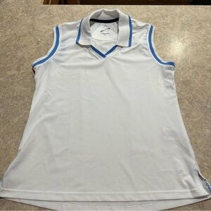 Head White Polo Shirt with Blue Accents